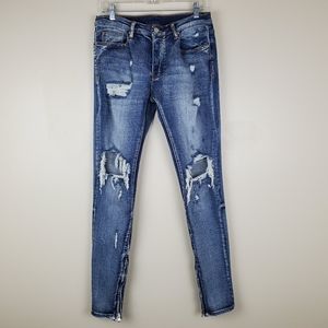 m86 stretch track denim